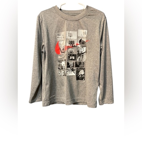 Nike Other - Nike Kids Gray Long Sleeve Shirt